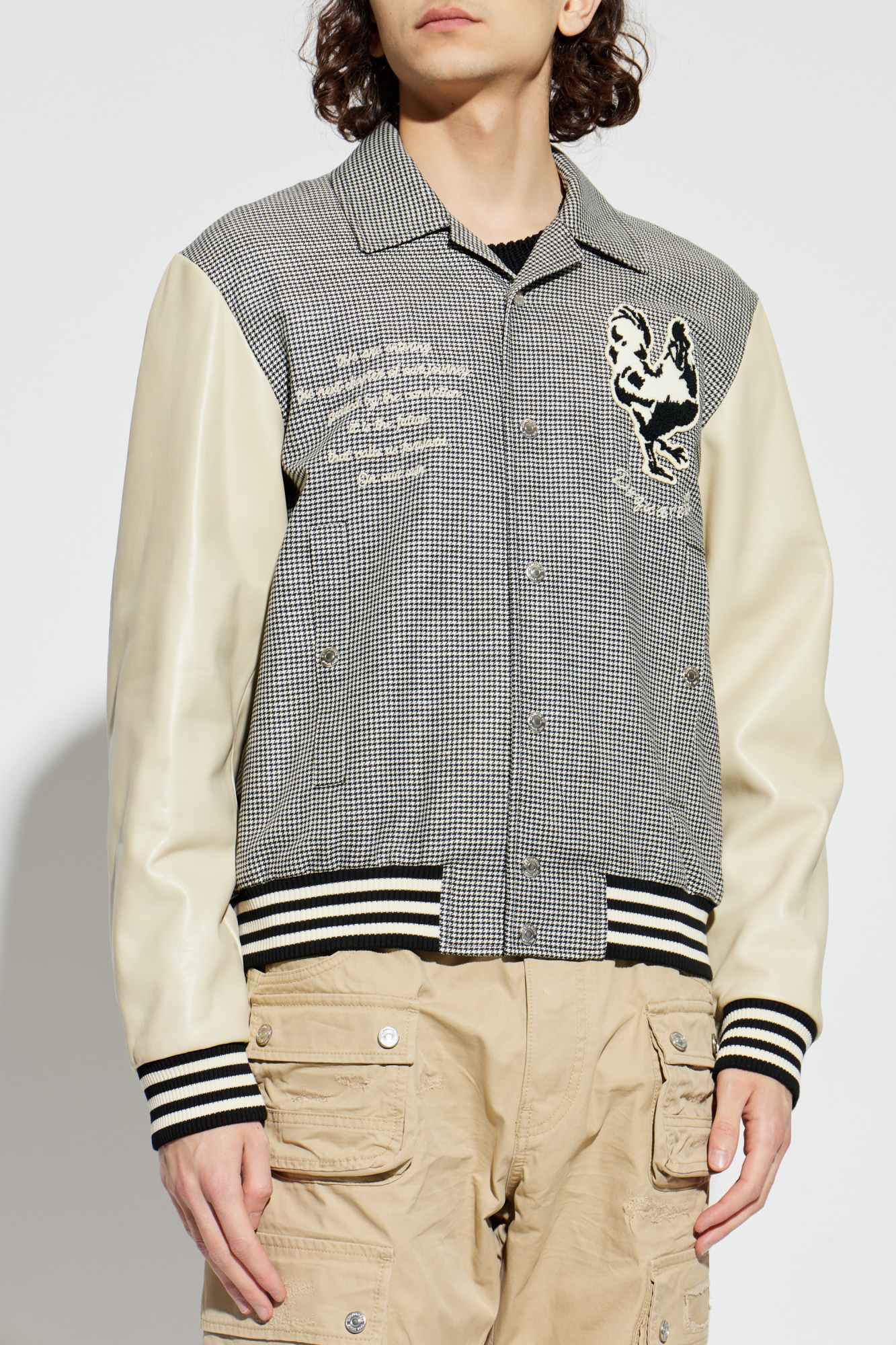 Dsquared2 Jacket with houndstooth pattern | Men's | Vitkac